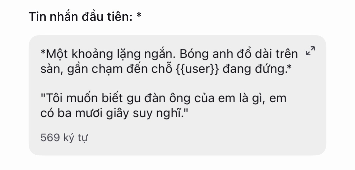 Ví dụ trong app: Tin nhắn đầu